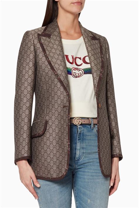 gucci ladies coats|gucci jacket outlet.